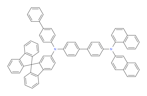 N4-(9,9'-spirobi[fluoren]-7-yl)-N4-([1,1'-biphenyl]-4-yl)-N4'-(naphthalen-1-yl)-N4'-(naphthalen-2-yl)-[1,1'-biphenyl]-4,4'-diamine