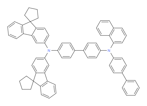 N4-([1,1'-biphenyl]-4-yl)-N4-(naphthalen-1-yl)-N4',N4'-di(spiro[cyclopentane-1,9'-fluoren]-3'-yl)-[1,1'-biphenyl]-4,4'-diamine