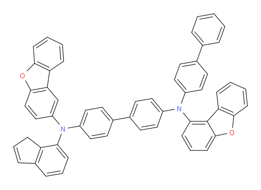 N4-([1,1'-biphenyl]-4-yl)-N4-(dibenzo[b,d]furan-1-yl)-N4'-(dibenzo[b,d]furan-2-yl)-N4'-(1H-inden-7-yl)-[1,1'-biphenyl]-4,4'-diamine