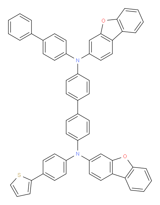 N4-([1,1'-biphenyl]-4-yl)-N4,N4'-bis(dibenzo[b,d]furan-3-yl)-N4'-(4-(thiophen-2-yl)phenyl)-[1,1'-biphenyl]-4,4'-diamine
