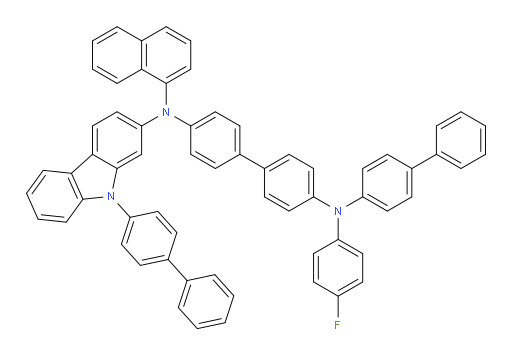 N4-([1,1'-biphenyl]-4-yl)-N4'-(9-([1,1'-biphenyl]-4-yl)-9H-carbazol-2-yl)-N4-(4-fluorophenyl)-N4'-(naphthalen-1-yl)-[1,1'-biphenyl]-4,4'-diamine