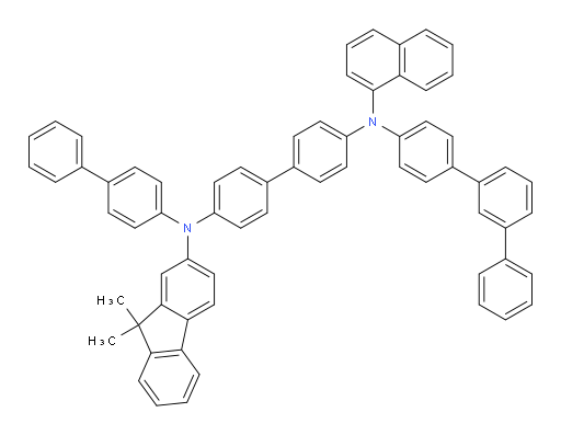 N4-([1,1'-biphenyl]-4-yl)-N4'-([1,1':3',1''-terphenyl]-4-yl)-N4-(9,9-dimethyl-9H-fluoren-2-yl)-N4'-(naphthalen-1-yl)-[1,1'-biphenyl]-4,4'-diamine
