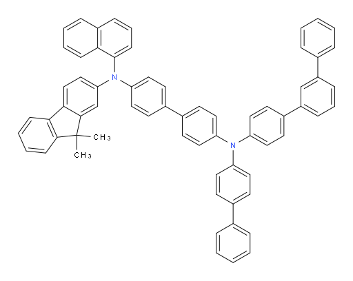 N4-([1,1'-biphenyl]-4-yl)-N4-([1,1':3',1''-terphenyl]-4-yl)-N4'-(9,9-dimethyl-9H-fluoren-2-yl)-N4'-(naphthalen-1-yl)-[1,1'-biphenyl]-4,4'-diamine