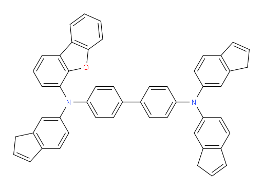 N4-(dibenzo[b,d]furan-4-yl)-N4,N4',N4'-tri(1H-inden-6-yl)-[1,1'-biphenyl]-4,4'-diamine