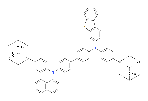 N4,N4'-bis(4-(adamantan-1-yl)phenyl)-N4-(dibenzo[b,d]thiophen-3-yl)-N4'-(naphthalen-1-yl)-[1,1'-biphenyl]-4,4'-diamine