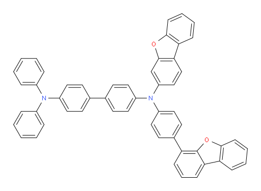 N4-(dibenzo[b,d]furan-3-yl)-N4-(4-(dibenzo[b,d]furan-4-yl)phenyl)-N4',N4'-diphenyl-[1,1'-biphenyl]-4,4'-diamine