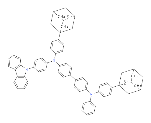 N4-(4-(9H-carbazol-9-yl)phenyl)-N4,N4'-bis(4-(adamantan-1-yl)phenyl)-N4'-phenyl-[1,1'-biphenyl]-4,4'-diamine