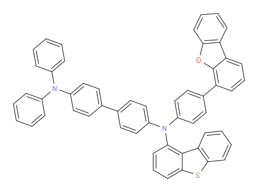 N4-(4-(dibenzo[b,d]furan-4-yl)phenyl)-N4-(dibenzo[b,d]thiophen-1-yl)-N4',N4'-diphenyl-[1,1'-biphenyl]-4,4'-diamine