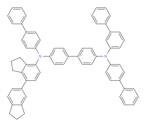 N4-([1,1'-biphenyl]-3-yl)-N4,N4'-di([1,1'-biphenyl]-4-yl)-N4'-(2,2',3,3'-tetrahydro-1H,1'H-[4,5'-biinden]-7-yl)-[1,1'-biphenyl]-4,4'-diamine