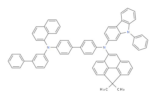 N4-([1,1'-biphenyl]-3-yl)-N4'-(4,4-dimethyl-4H-cyclopenta[def]phenanthren-8-yl)-N4-(naphthalen-1-yl)-N4'-(9-phenyl-9H-carbazol-2-yl)-[1,1'-biphenyl]-4,4'-diamine