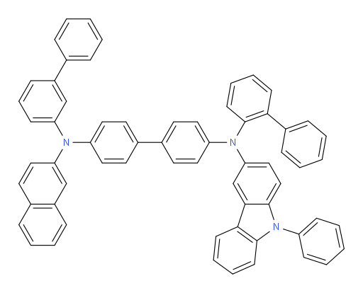 N4-([1,1'-biphenyl]-2-yl)-N4'-([1,1'-biphenyl]-3-yl)-N4'-(naphthalen-2-yl)-N4-(9-phenyl-9H-carbazol-3-yl)-[1,1'-biphenyl]-4,4'-diamine