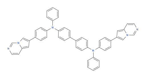 N4,N4'-diphenyl-N4,N4'-bis(4-(pyrrolo[1,2-c]pyrimidin-6-yl)phenyl)-[1,1'-biphenyl]-4,4'-diamine