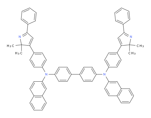 N4,N4'-bis(4-(2,2-dimethyl-5-phenyl-2H-pyrrol-3-yl)phenyl)-N4,N4'-di(naphthalen-2-yl)-[1,1'-biphenyl]-4,4'-diamine