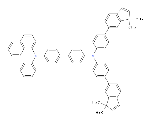 N4,N4-bis(4-(1,1-dimethyl-1H-inden-6-yl)phenyl)-N4'-(naphthalen-1-yl)-N4'-phenyl-[1,1'-biphenyl]-4,4'-diamine