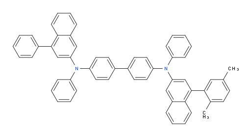 N4-(4-(2,5-dimethylphenyl)naphthalen-2-yl)-N4,N4'-diphenyl-N4'-(4-phenylnaphthalen-2-yl)-[1,1'-biphenyl]-4,4'-diamine
