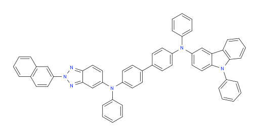 N4-(2-(naphthalen-2-yl)-2H-benzo[d][1,2,3]triazol-5-yl)-N4,N4'-diphenyl-N4'-(9-phenyl-9H-carbazol-3-yl)-[1,1'-biphenyl]-4,4'-diamine