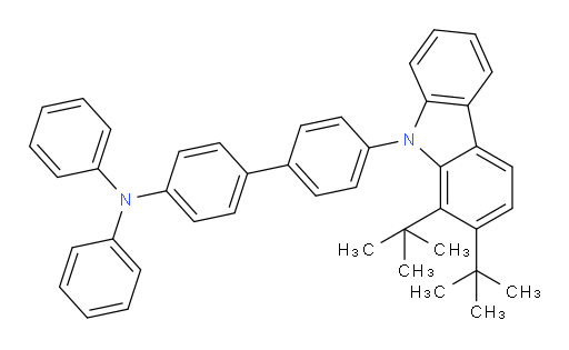 4'-(1,2-di-tert-butyl-9H-carbazol-9-yl)-N,N-diphenyl-[1,1'-biphenyl]-4-amine
