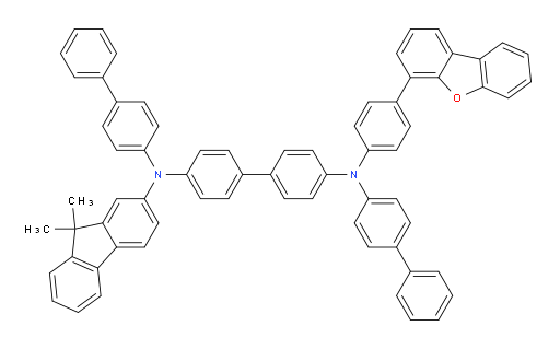 N4,N4'-di([1,1'-biphenyl]-4-yl)-N4-(4-(dibenzo[b,d]furan-4-yl)phenyl)-N4'-(9,9-dimethyl-9H-fluoren-2-yl)-[1,1'-biphenyl]-4,4'-diamine