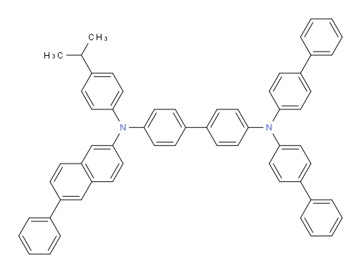 N4,N4-di([1,1'-biphenyl]-4-yl)-N4'-(4-isopropylphenyl)-N4'-(6-phenylnaphthalen-2-yl)-[1,1'-biphenyl]-4,4'-diamine