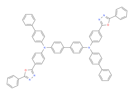 N4,N4'-di([1,1'-biphenyl]-4-yl)-N4,N4'-bis(4-(5-phenyl-1,3,4-oxadiazol-2-yl)phenyl)-[1,1'-biphenyl]-4,4'-diamine