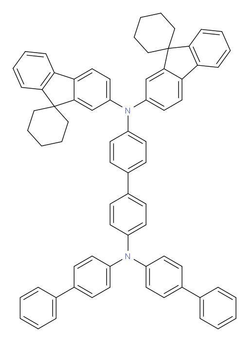 N4,N4-di([1,1'-biphenyl]-4-yl)-N4',N4'-di(spiro[cyclohexane-1,9'-fluoren]-2'-yl)-[1,1'-biphenyl]-4,4'-diamine