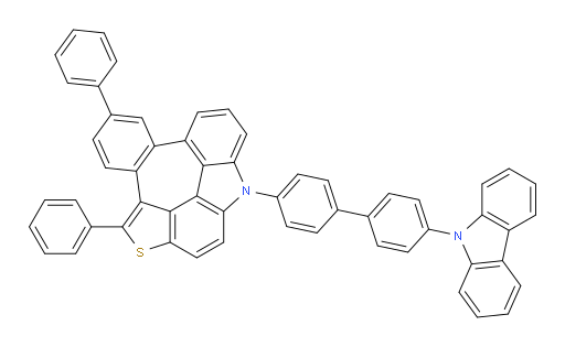 10-(4'-(9H-carbazol-9-yl)-[1,1'-biphenyl]-4-yl)-2,5-diphenyl-10H-1-thia-10-azabenzo[4,5]azuleno[1,8,7,6-cdef]fluorene