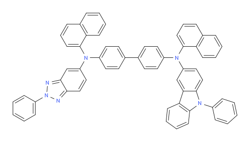N4,N4'-di(naphthalen-1-yl)-N4-(2-phenyl-2H-benzo[d][1,2,3]triazol-5-yl)-N4'-(9-phenyl-9H-carbazol-3-yl)-[1,1'-biphenyl]-4,4'-diamine