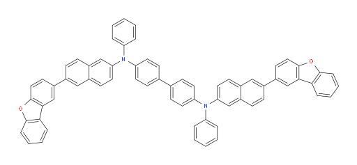 N4,N4'-bis(6-(dibenzo[b,d]furan-2-yl)naphthalen-2-yl)-N4,N4'-diphenyl-[1,1'-biphenyl]-4,4'-diamine