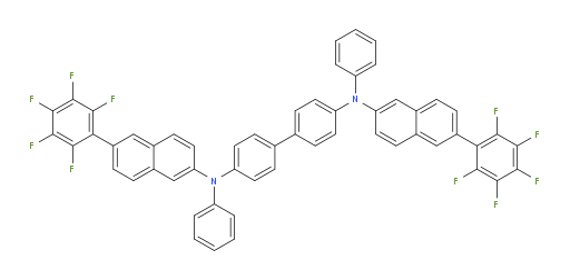 N4,N4'-bis(6-(perfluorophenyl)naphthalen-2-yl)-N4,N4'-diphenyl-[1,1'-biphenyl]-4,4'-diamine