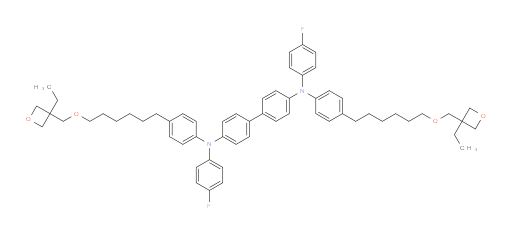 N4,N4'-bis(4-(6-((3-ethyloxetan-3-yl)methoxy)hexyl)phenyl)-N4,N4'-bis(4-fluorophenyl)-[1,1'-biphenyl]-4,4'-diamine