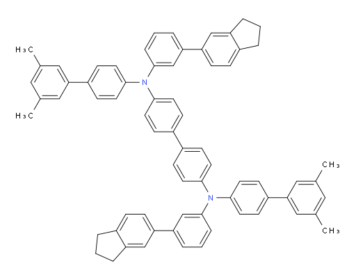 N4,N4'-bis(3-(2,3-dihydro-1H-inden-5-yl)phenyl)-N4,N4'-bis(3',5'-dimethyl-[1,1'-biphenyl]-4-yl)-[1,1'-biphenyl]-4,4'-diamine