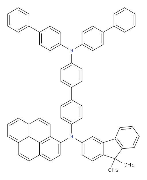 N4,N4-di([1,1'-biphenyl]-4-yl)-N4'-(9,9-dimethyl-9H-fluoren-3-yl)-N4'-(pyren-1-yl)-[1,1'-biphenyl]-4,4'-diamine