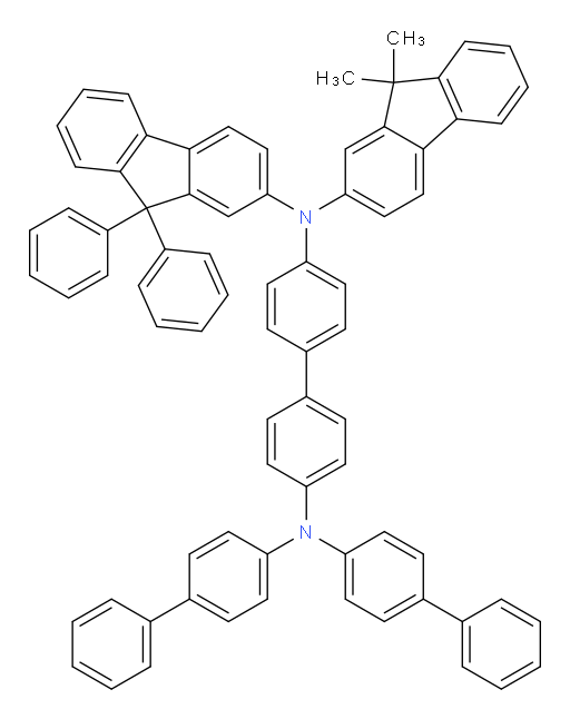 N4,N4-di([1,1'-biphenyl]-4-yl)-N4'-(9,9-dimethyl-9H-fluoren-2-yl)-N4'-(9,9-diphenyl-9H-fluoren-2-yl)-[1,1'-biphenyl]-4,4'-diamine