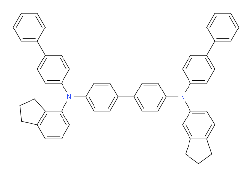 N4,N4'-di([1,1'-biphenyl]-4-yl)-N4-(2,3-dihydro-1H-inden-4-yl)-N4'-(2,3-dihydro-1H-inden-5-yl)-[1,1'-biphenyl]-4,4'-diamine