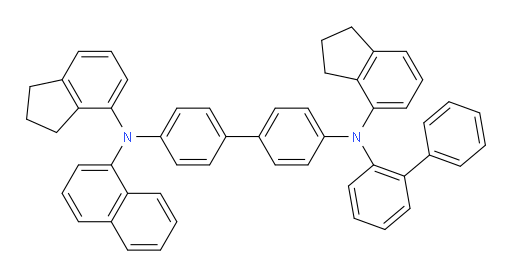 N4-([1,1'-biphenyl]-2-yl)-N4,N4'-bis(2,3-dihydro-1H-inden-4-yl)-N4'-(naphthalen-1-yl)-[1,1'-biphenyl]-4,4'-diamine