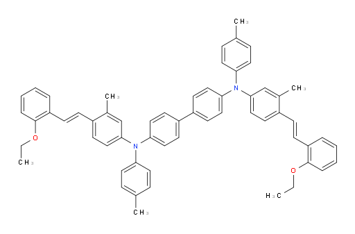 N4,N4'-bis(4-((E)-2-ethoxystyryl)-3-methylphenyl)-N4,N4'-di-p-tolyl-[1,1'-biphenyl]-4,4'-diamine