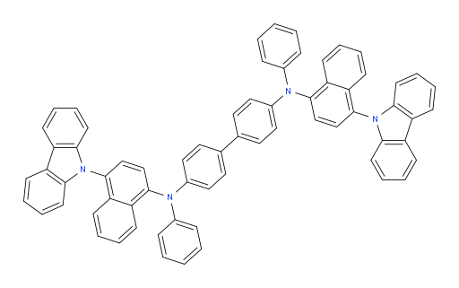 N4,N4'-bis(4-(9H-carbazol-9-yl)naphthalen-1-yl)-N4,N4'-diphenyl-[1,1'-biphenyl]-4,4'-diamine