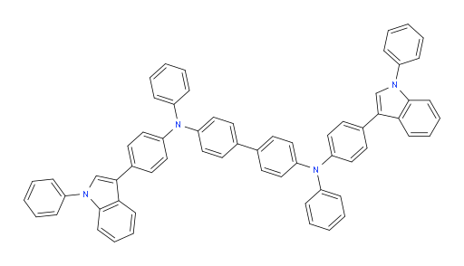 N4,N4'-diphenyl-N4,N4'-bis(4-(1-phenyl-1H-indol-3-yl)phenyl)-[1,1'-biphenyl]-4,4'-diamine