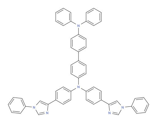 N4,N4-diphenyl-N4',N4'-bis(4-(1-phenyl-1H-imidazol-4-yl)phenyl)-[1,1'-biphenyl]-4,4'-diamine