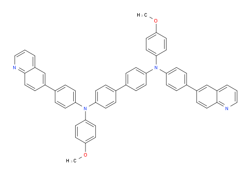 N4,N4'-bis(4-methoxyphenyl)-N4,N4'-bis(4-(quinolin-6-yl)phenyl)-[1,1'-biphenyl]-4,4'-diamine