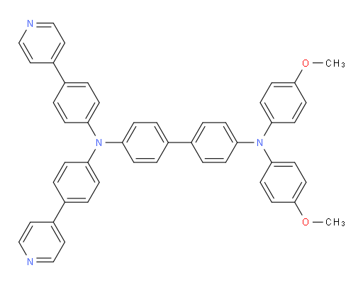 N4,N4-bis(4-methoxyphenyl)-N4',N4'-bis(4-(pyridin-4-yl)phenyl)-[1,1'-biphenyl]-4,4'-diamine