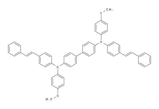 N4,N4'-bis(4-methoxyphenyl)-N4,N4'-bis(4-((E)-styryl)phenyl)-[1,1'-biphenyl]-4,4'-diamine