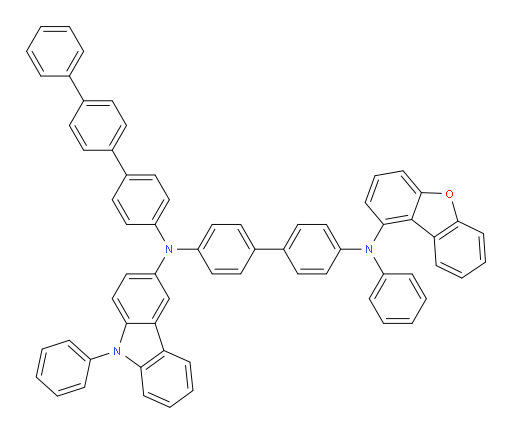 N4-([1,1':4',1''-terphenyl]-4-yl)-N4'-(dibenzo[b,d]furan-1-yl)-N4'-phenyl-N4-(9-phenyl-9H-carbazol-3-yl)-[1,1'-biphenyl]-4,4'-diamine