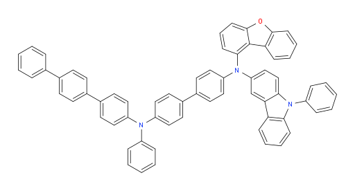 N4-([1,1':4',1''-terphenyl]-4-yl)-N4'-(dibenzo[b,d]furan-1-yl)-N4-phenyl-N4'-(9-phenyl-9H-carbazol-3-yl)-[1,1'-biphenyl]-4,4'-diamine