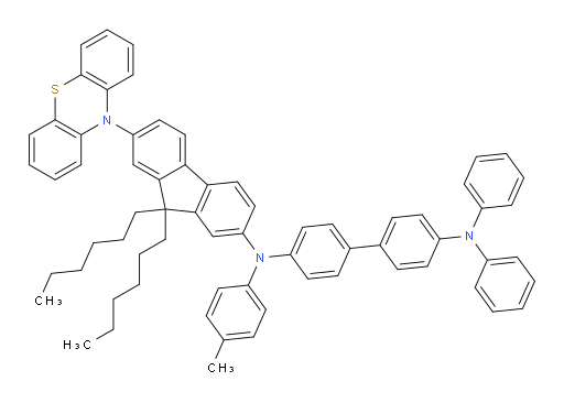 N4-(9,9-dihexyl-7-(10H-phenothiazin-10-yl)-9H-fluoren-2-yl)-N4',N4'-diphenyl-N4-(p-tolyl)-[1,1'-biphenyl]-4,4'-diamine