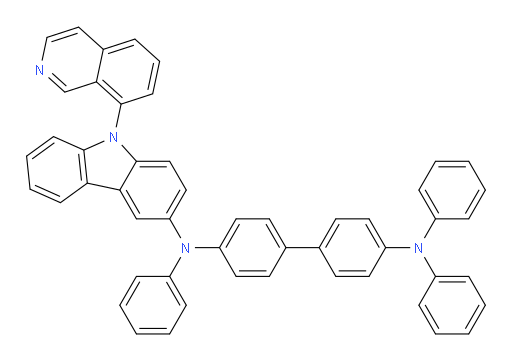 N4-(9-(isoquinolin-8-yl)-9H-carbazol-3-yl)-N4,N4',N4'-triphenyl-[1,1'-biphenyl]-4,4'-diamine