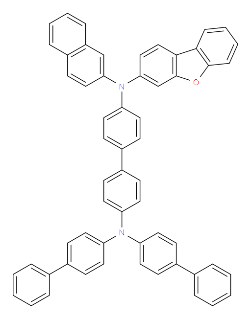 N4,N4-di([1,1'-biphenyl]-4-yl)-N4'-(dibenzo[b,d]furan-3-yl)-N4'-(naphthalen-2-yl)-[1,1'-biphenyl]-4,4'-diamine