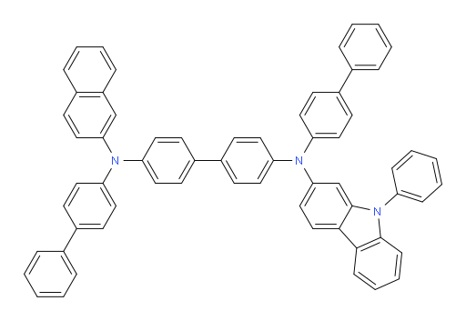 N4,N4'-di([1,1'-biphenyl]-4-yl)-N4-(naphthalen-2-yl)-N4'-(9-phenyl-9H-carbazol-2-yl)-[1,1'-biphenyl]-4,4'-diamine