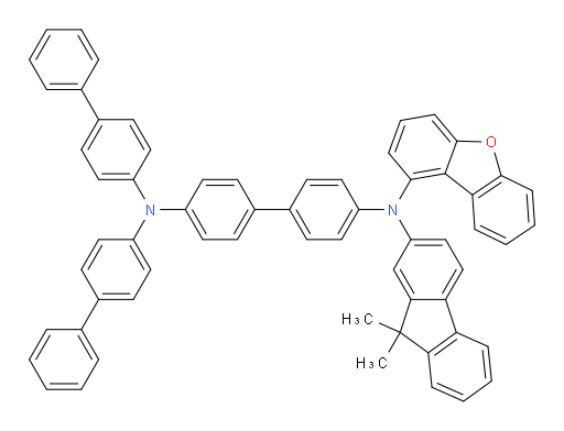 N4,N4-di([1,1'-biphenyl]-4-yl)-N4'-(dibenzo[b,d]furan-1-yl)-N4'-(9,9-dimethyl-9H-fluoren-2-yl)-[1,1'-biphenyl]-4,4'-diamine