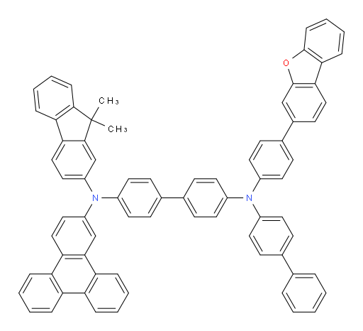 N4-([1,1'-biphenyl]-4-yl)-N4-(4-(dibenzo[b,d]furan-3-yl)phenyl)-N4'-(9,9-dimethyl-9H-fluoren-2-yl)-N4'-(triphenylen-2-yl)-[1,1'-biphenyl]-4,4'-diamine